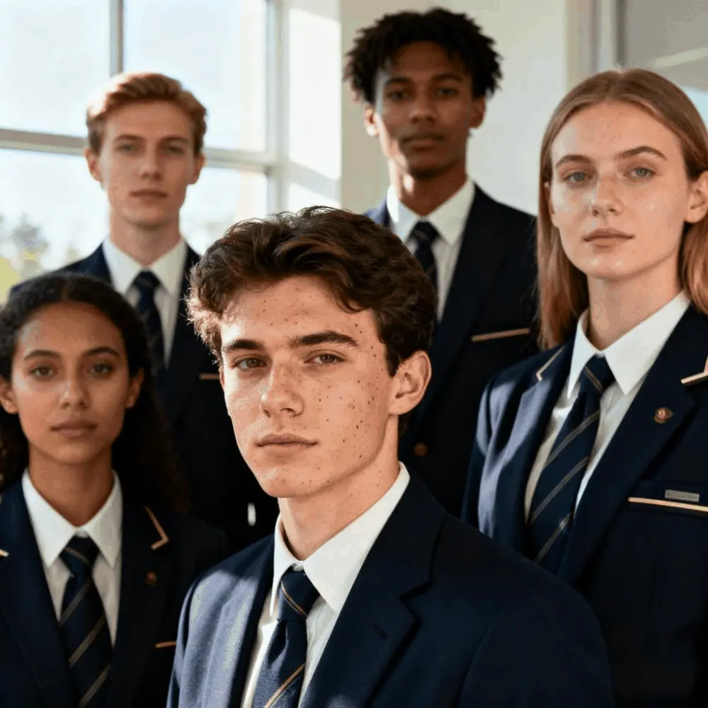 Team headshots after gentle pimple cleanup—consistent, on-brand portraits